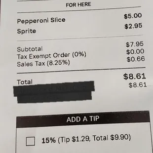 the price of the restaurant