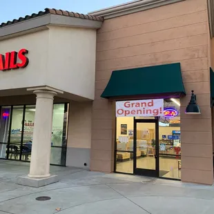 No sign yet, it&apos;s next to a nail salon