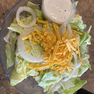 Dinner Salad No Tomato Homemade Ranch