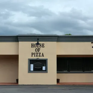 the front of the building