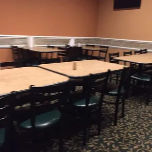 tables and chairs