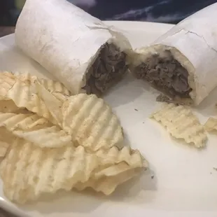 Steak and Mushroom Wrap