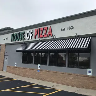 the front of the restaurant