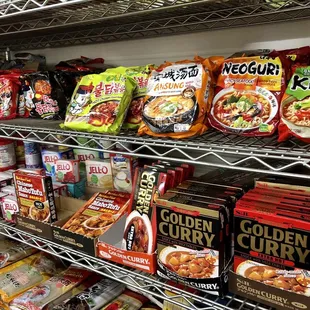 Instant ramen and various other goodies!
