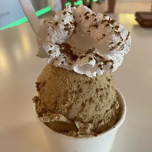 The Turkish Coffee infused ice cream! A must for the coffee lover.