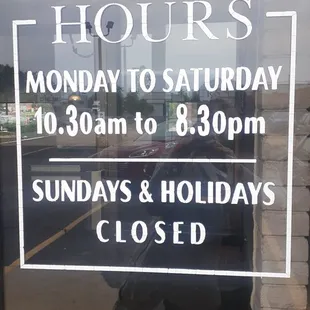 Hours.
