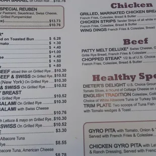 Menu. Middle 3rd.