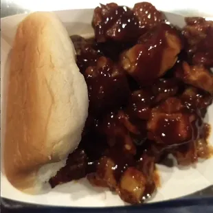 BBQ Rib tip Sandwich