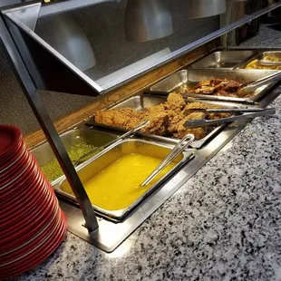 a variety of food items
