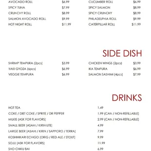 NEW MENU!