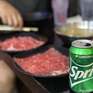 a can of spriter on a table
