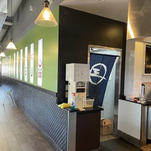 the interior of a restaurant