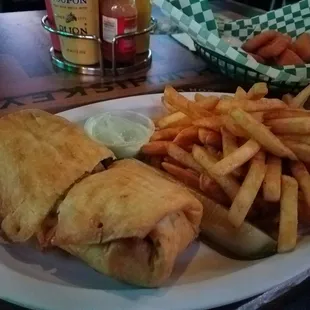 Philly wrap. Shocked at how good the food is here