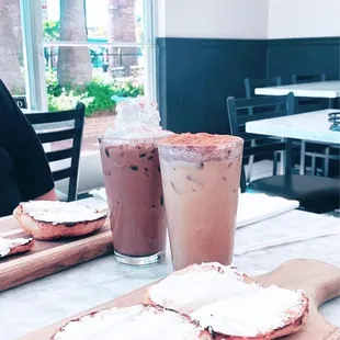 wo sandwiches on a cutting board