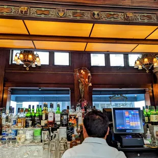 a man sitting at a bar