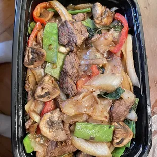 Drunken Noodles with beef