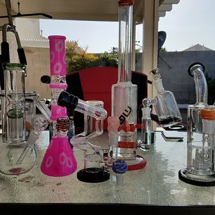All pieces are from house of smokes. They are all amazing we just love variety.