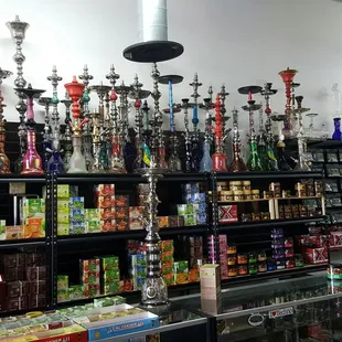 This place is awesome. They carry all the hookah accessories I need and more. Also, their glass selection was amazing.