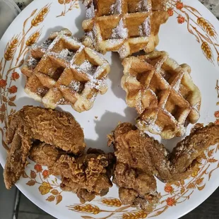 Chicken and waffles