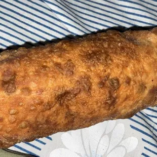 Steak and cheese egg roll