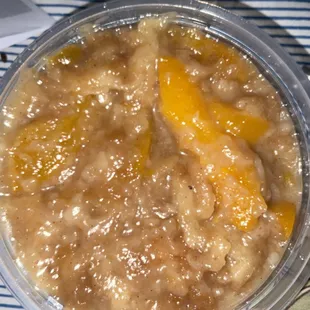 Peach cobbler