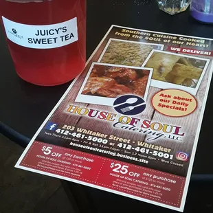 The sweet tea is a must!