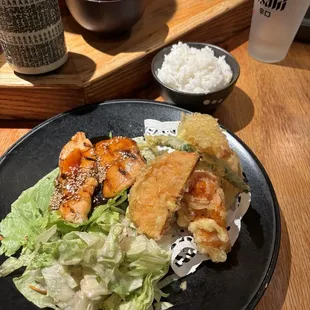 18. Salmon Teriyaki &amp; Tempura
