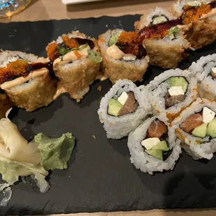 sushi, food, sashimi, sushi and sashimi