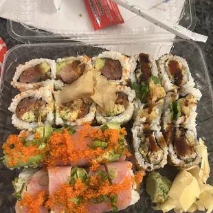 1. Special House Roll 5. Hamachi Lover Specialty Roll 8. Spider Roll