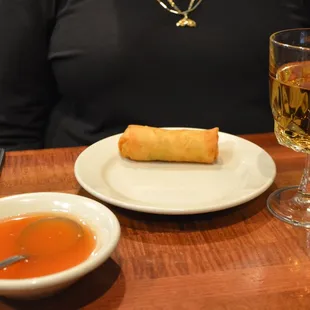 Spring Roll and Plum Wine