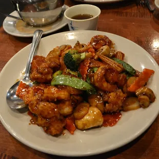 Seafood Delight.- Lobster, Shrimp and Scallop Combination