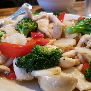 Flower Chicken was delicious and I took home enough chicken for another meal
