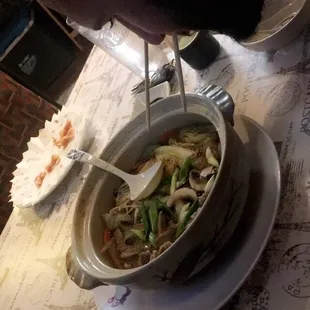 Mushroom Dumpling Soup