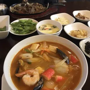 Spicy Korean Seafood Noodle Soup