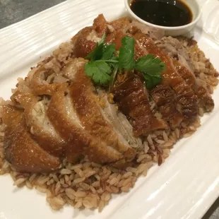 Kao na ped - Five spices duck over rice