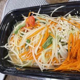 Papaya (and carrot) salad