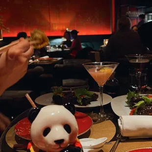 Cocktails and wontons