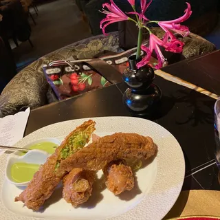 Vegetable and Peanut Tofu Skin Spring Rolls