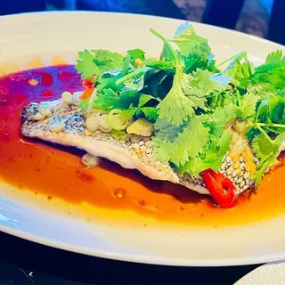 Steamed Black Sea Bass