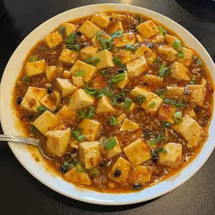 Mapo Tofu with ground pork