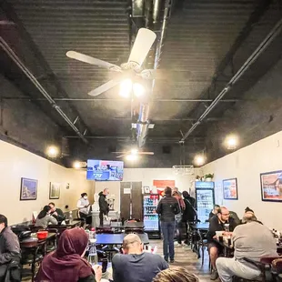 Inside dining is open again.