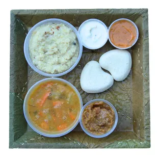 Millet Box (Millet Idlis, Millet Pongal and Millet Sweet)