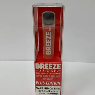 Strawberry mint flavor 800 puffs breeze Vape 

Stop by today at the store and get a great deal!