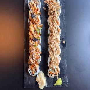 Volcano  Roll, king crab  roll