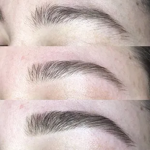 Brow wax and tint