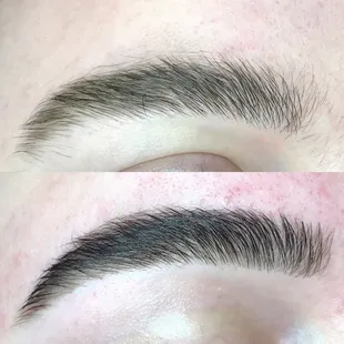 Brow wax and tint, $35