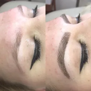 Microblading before and after