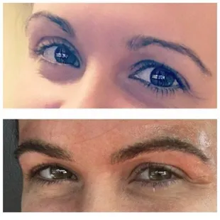 Microblading before and after