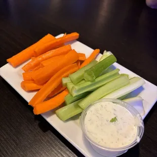 celery + carrot starters