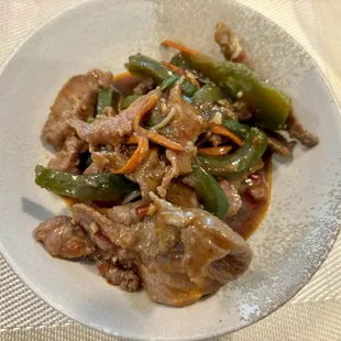 Leftover Mongolian beef